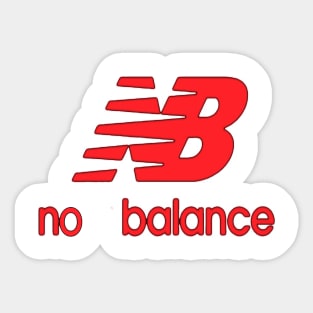 no balance Sticker